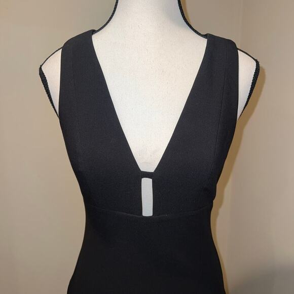 Likely Asbury Cutout Little Black Dress LBD Midi Sexy Sophisticated Size 2 - Picture 4 of 12